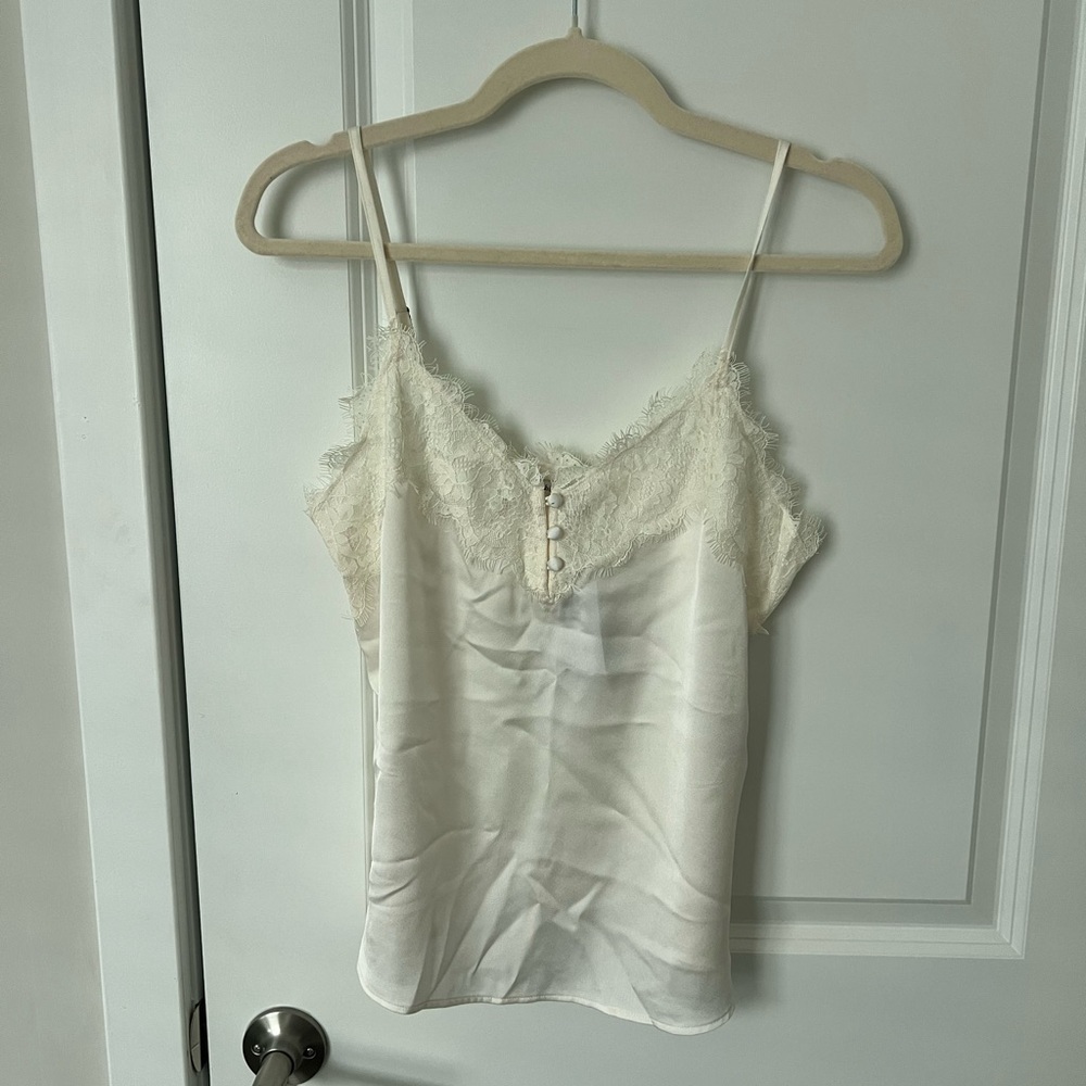 Ivory lace top cami